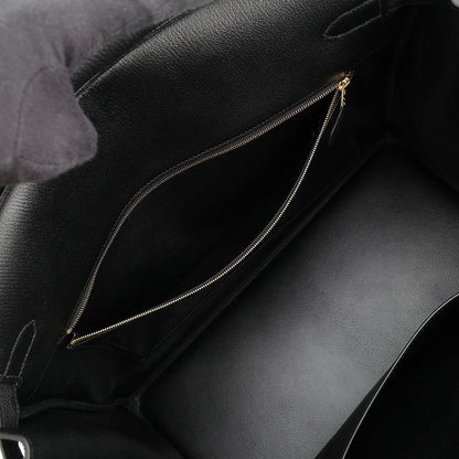 Hermes Birkin 40 Black Gold Togo Handbag — view 6