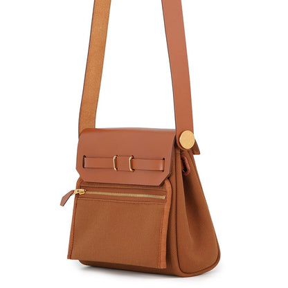 Hermes Shoulder Bag Herbag Zip Mini Forbe Gold Toile Hunter — view 2
