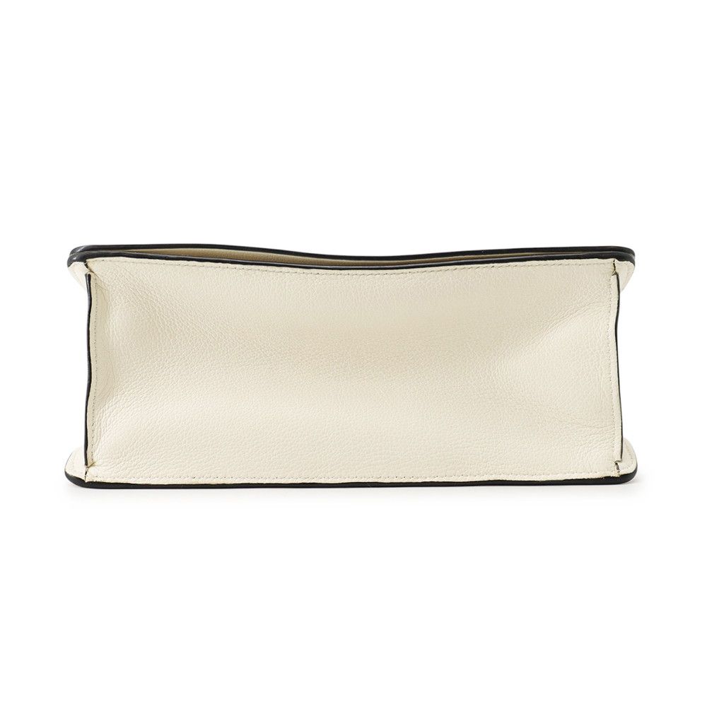 Prada Shoulder Bag Gray Scarf Triangle Logo White — view 3