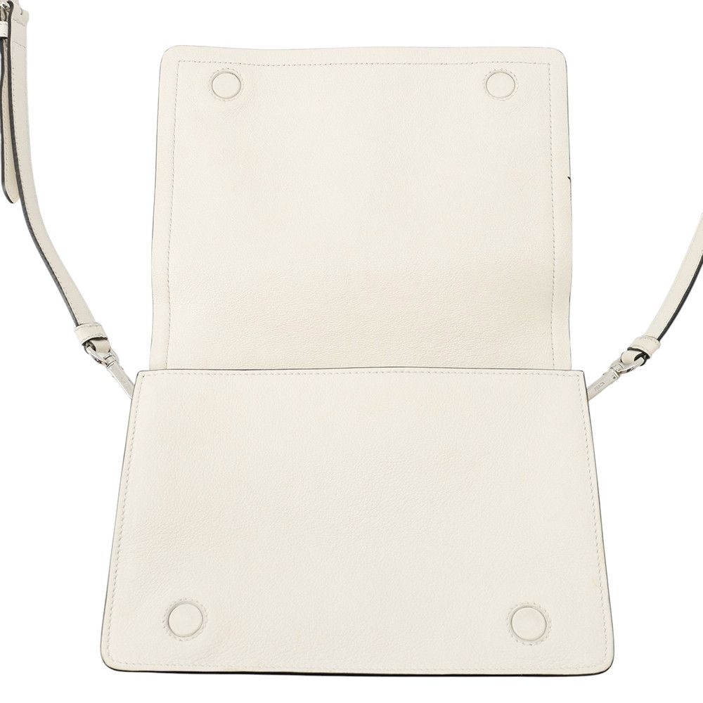 Prada Shoulder Bag Gray Scarf Triangle Logo White — view 5