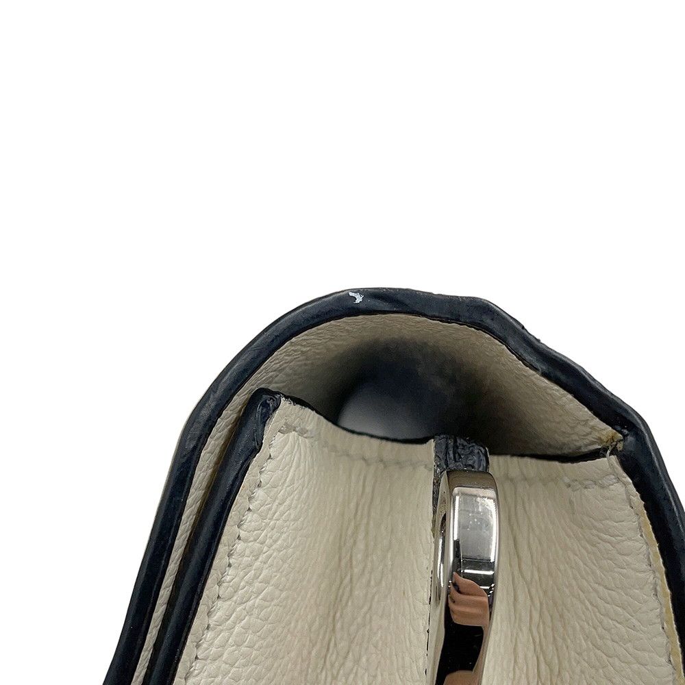 Prada Shoulder Bag Gray Scarf Triangle Logo White — view 8