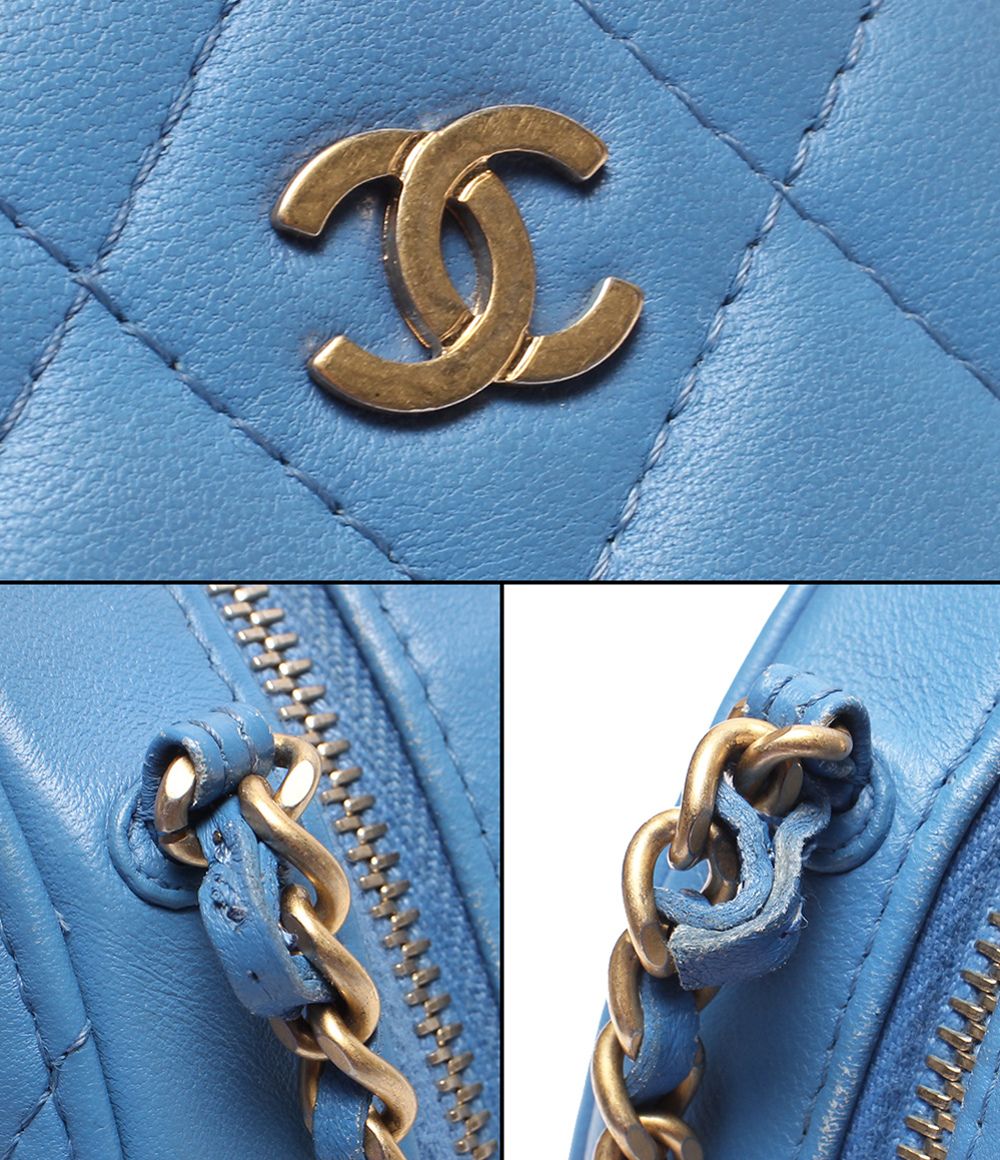 Chanel Chain Shoulder Bag Crossbody Gold Quilted Single — view 7