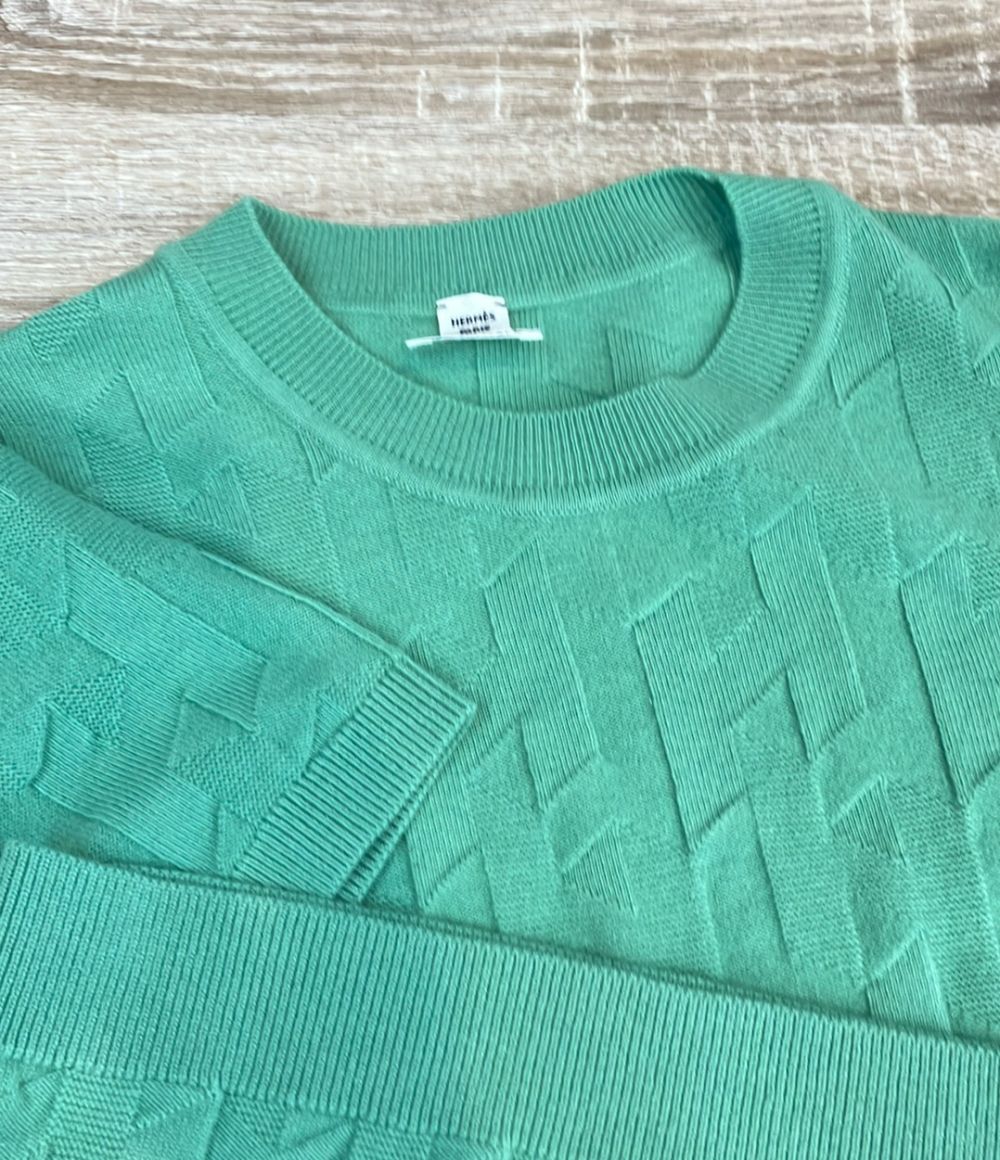 Hermes Short Sleeve Knit Jacquard Sweater 36 — view 6