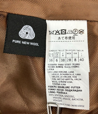 Max Mara Weekend Chesterfield Long Coat Wool Button Camel 40 — view 4