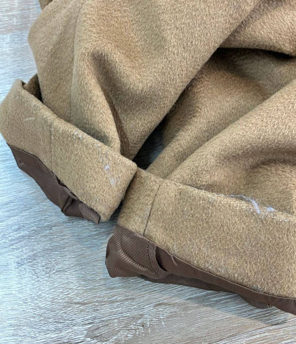 Max Mara Weekend Chesterfield Long Coat Wool Button Camel 40 — view 8