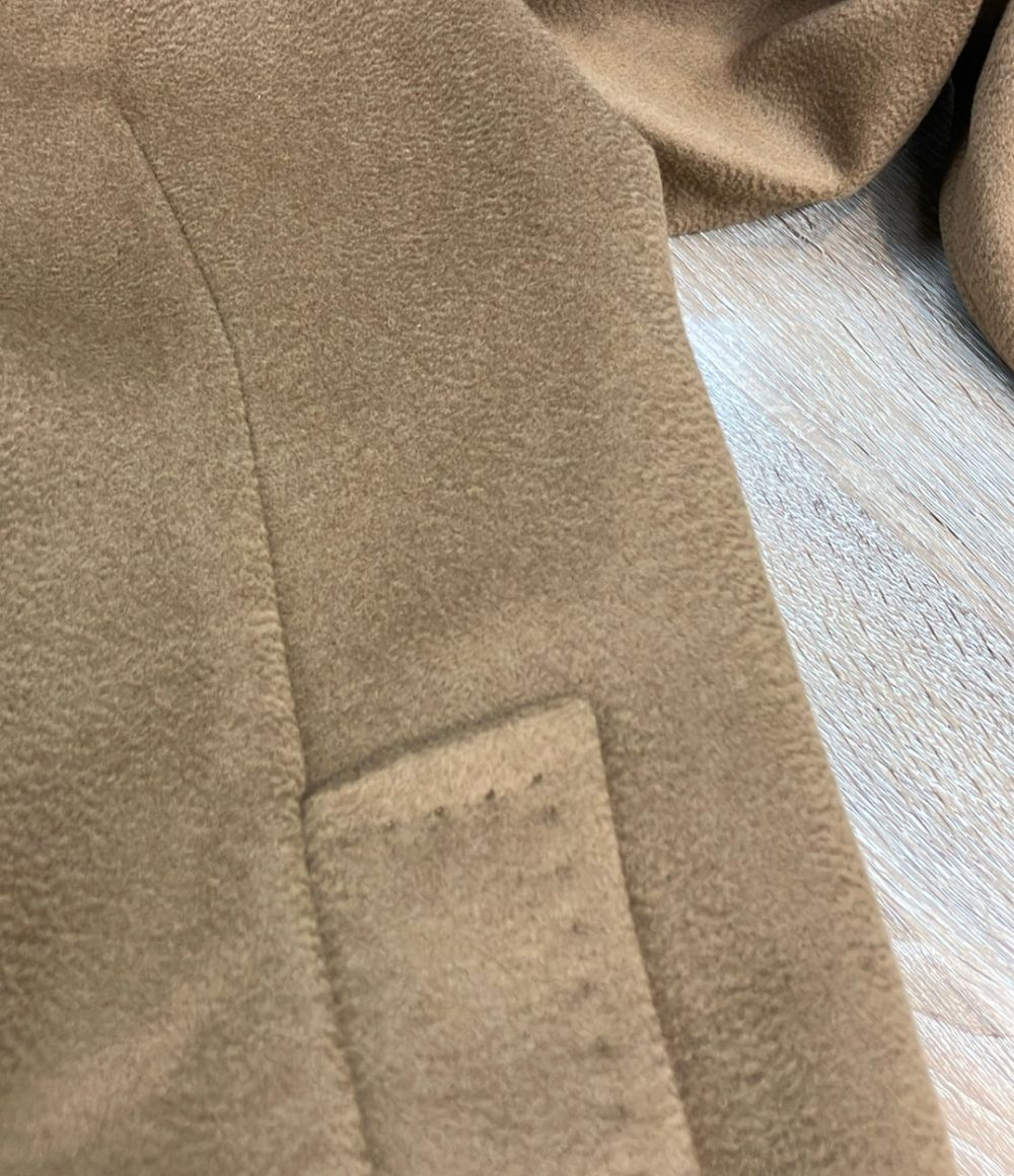 Max Mara Weekend Chesterfield Long Coat Wool Button Camel 40 — view 5