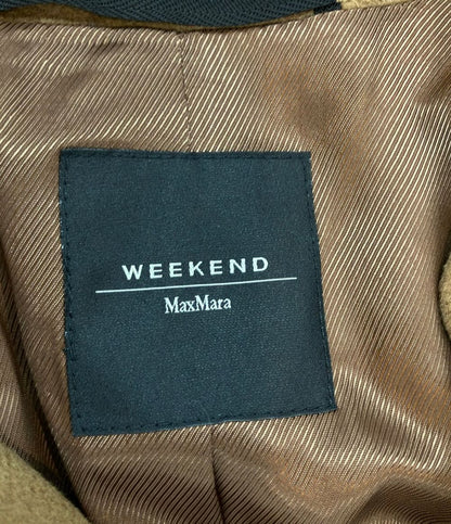 Max Mara Weekend Chesterfield Long Coat Wool Button Camel 40 — view 3