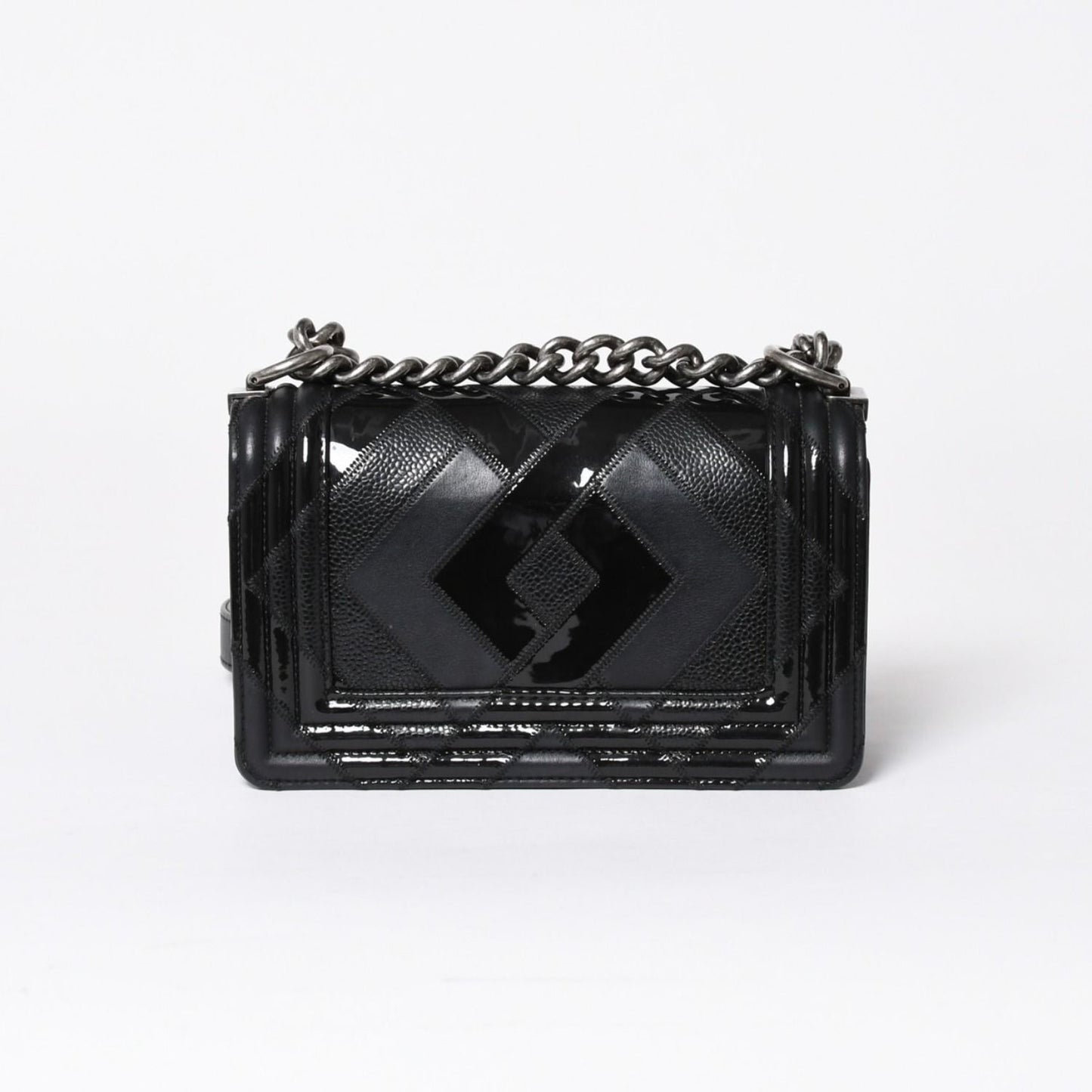 Chanel Boy Chain Shoulder Bag Black — view 2
