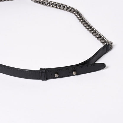Chanel Boy Chain Shoulder Bag Black — view 7