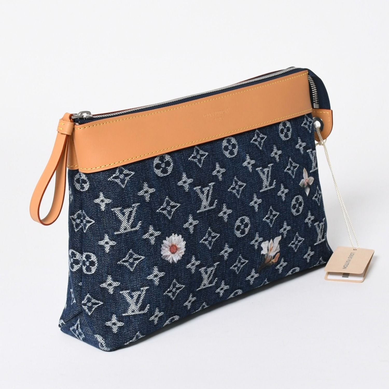 Louis Vuitton Handbag Clutch Pochette Voyage Monogram Denim — view 3