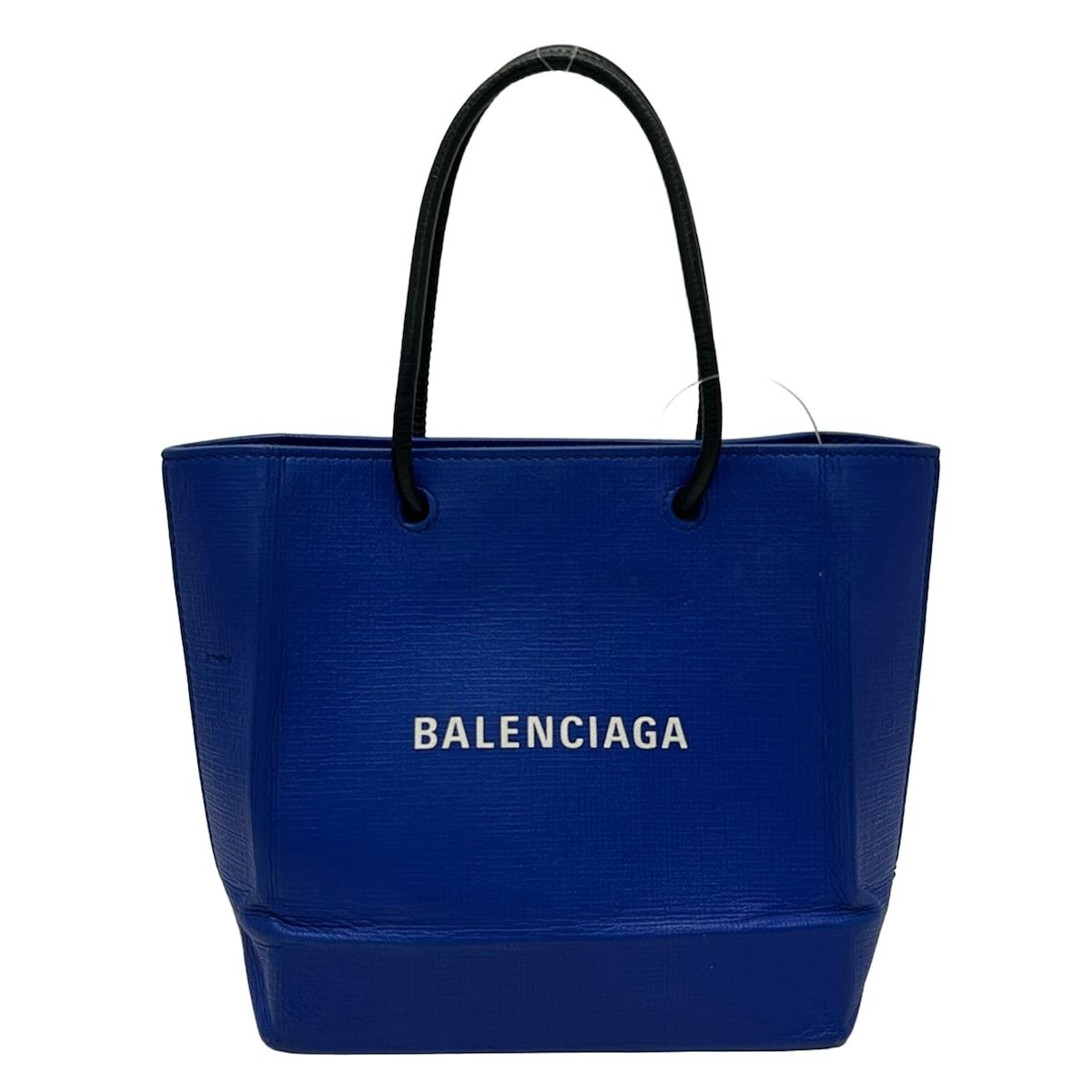 Balenciaga Tote Bag Shopping Xxs Blue Leather