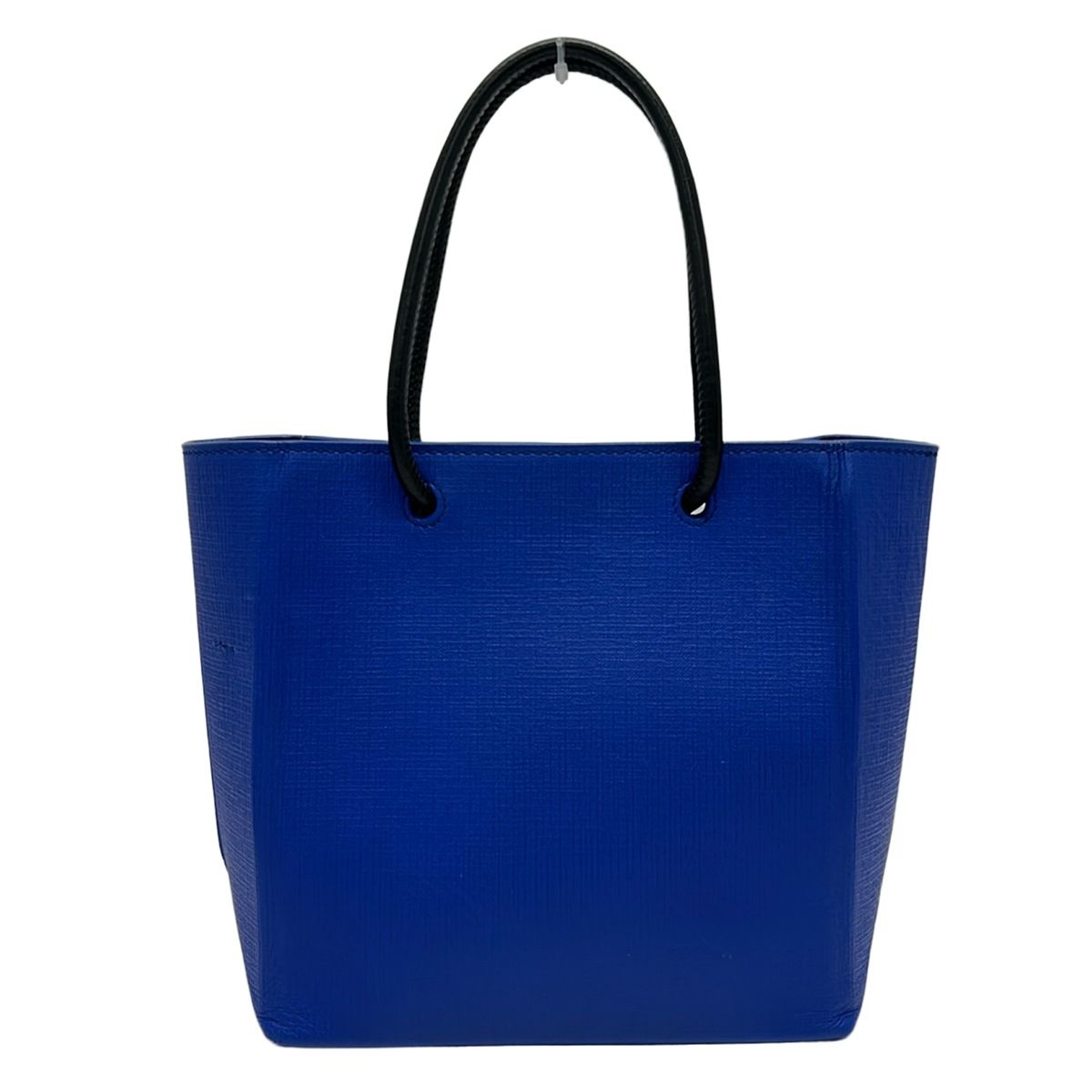Balenciaga Tote Bag Shopping Xxs Blue Leather — view 3