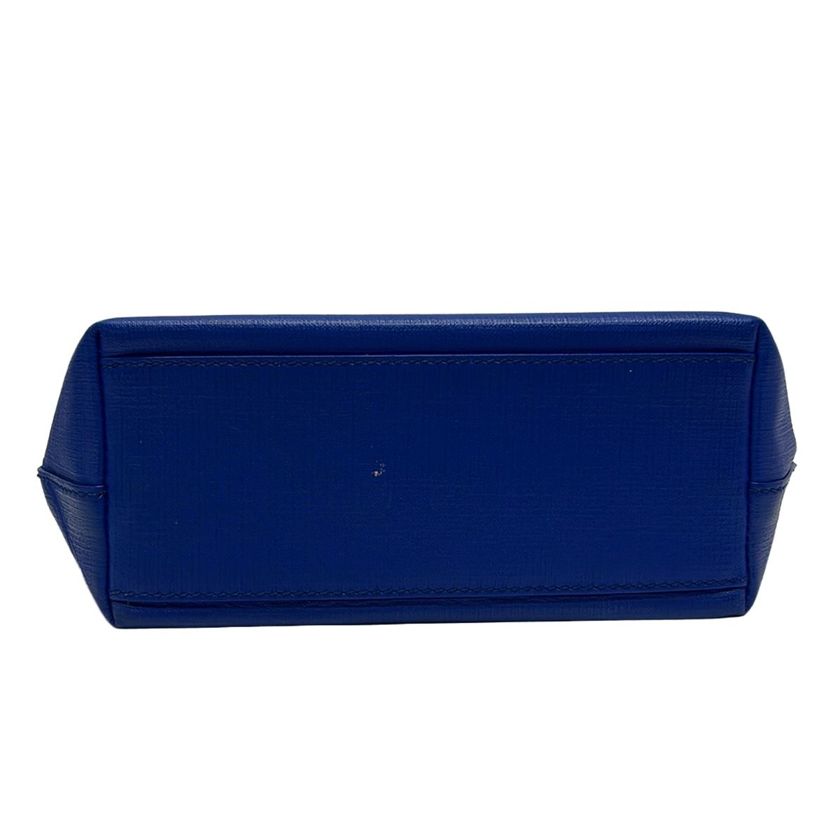 Balenciaga Tote Bag Shopping Xxs Blue Leather — view 5