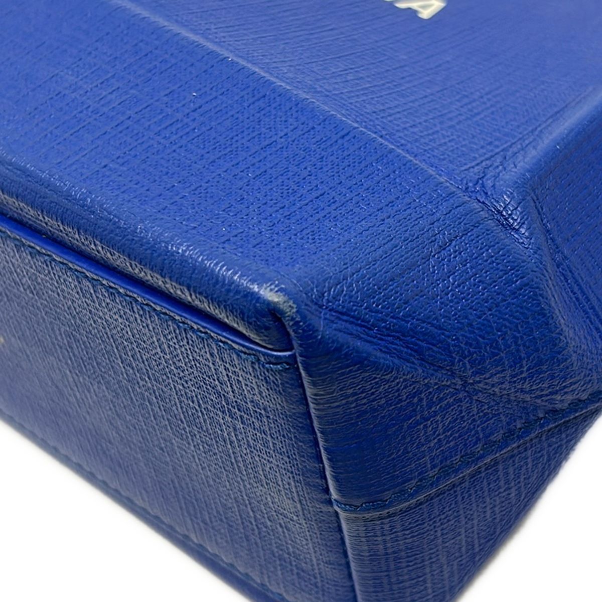 Balenciaga Tote Bag Shopping Xxs Blue Leather — view 6