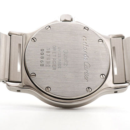 Cartier Santos Octagon LM Ivory Dial Watch — view 5