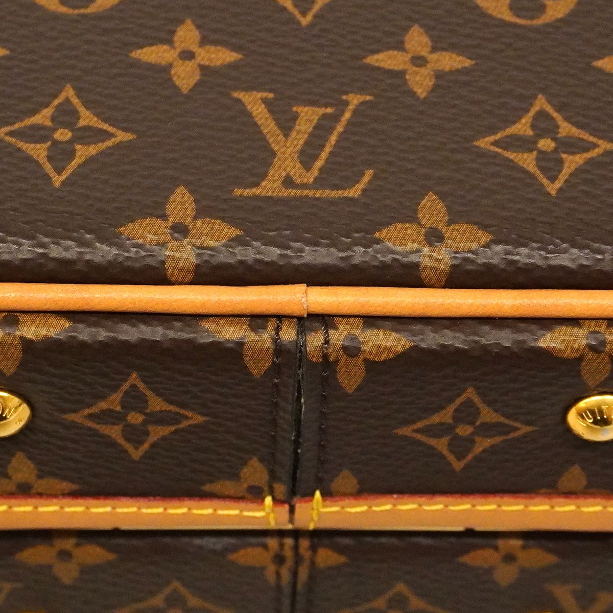 Louis Vuitton Shoulder Bag Monogram Petit Bowat Chapeau M Brown — view 6