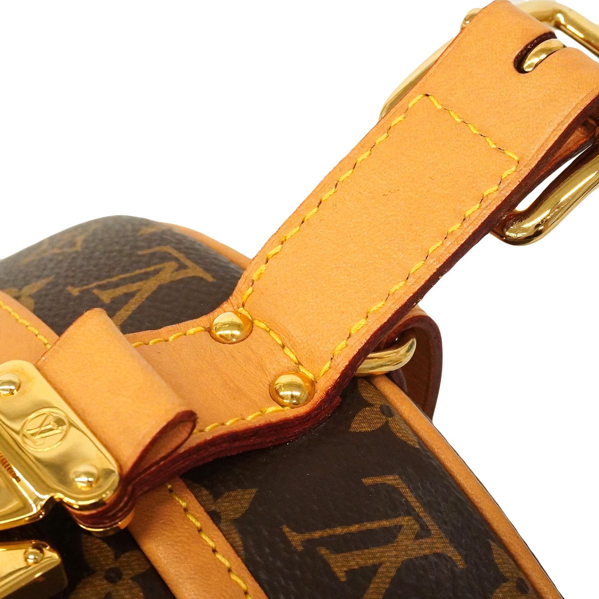 Louis Vuitton Shoulder Bag Monogram Petit Bowat Chapeau M Brown — view 7