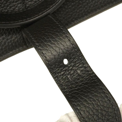 Hermes Handle Halzan 31 Taurillon Clemence Black Gold Shoulder Bag — view 6