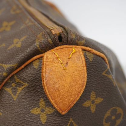 Louis Vuitton Boston Bag Monogram Keepall 55 Brown — view 8