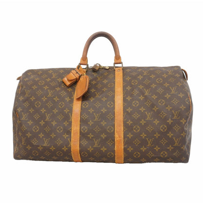 Louis Vuitton Boston Bag Monogram Keepall 55 Brown
