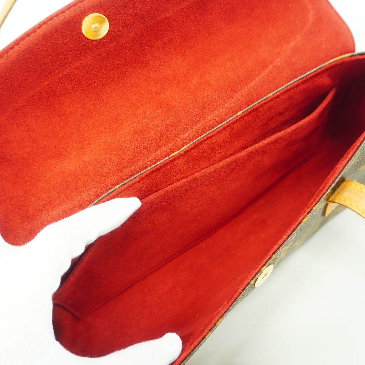 Louis Vuitton Handle Monogram Sonatine Brown Handbag — view 4