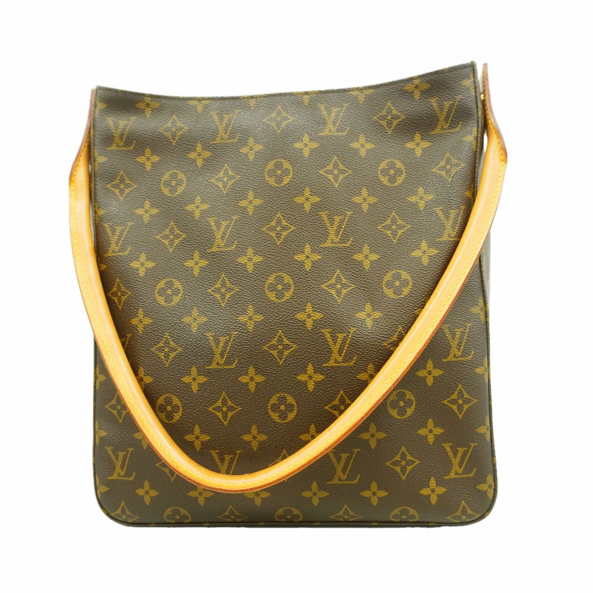 Louis Vuitton Shoulder Bag Monogram Looping GM Brown