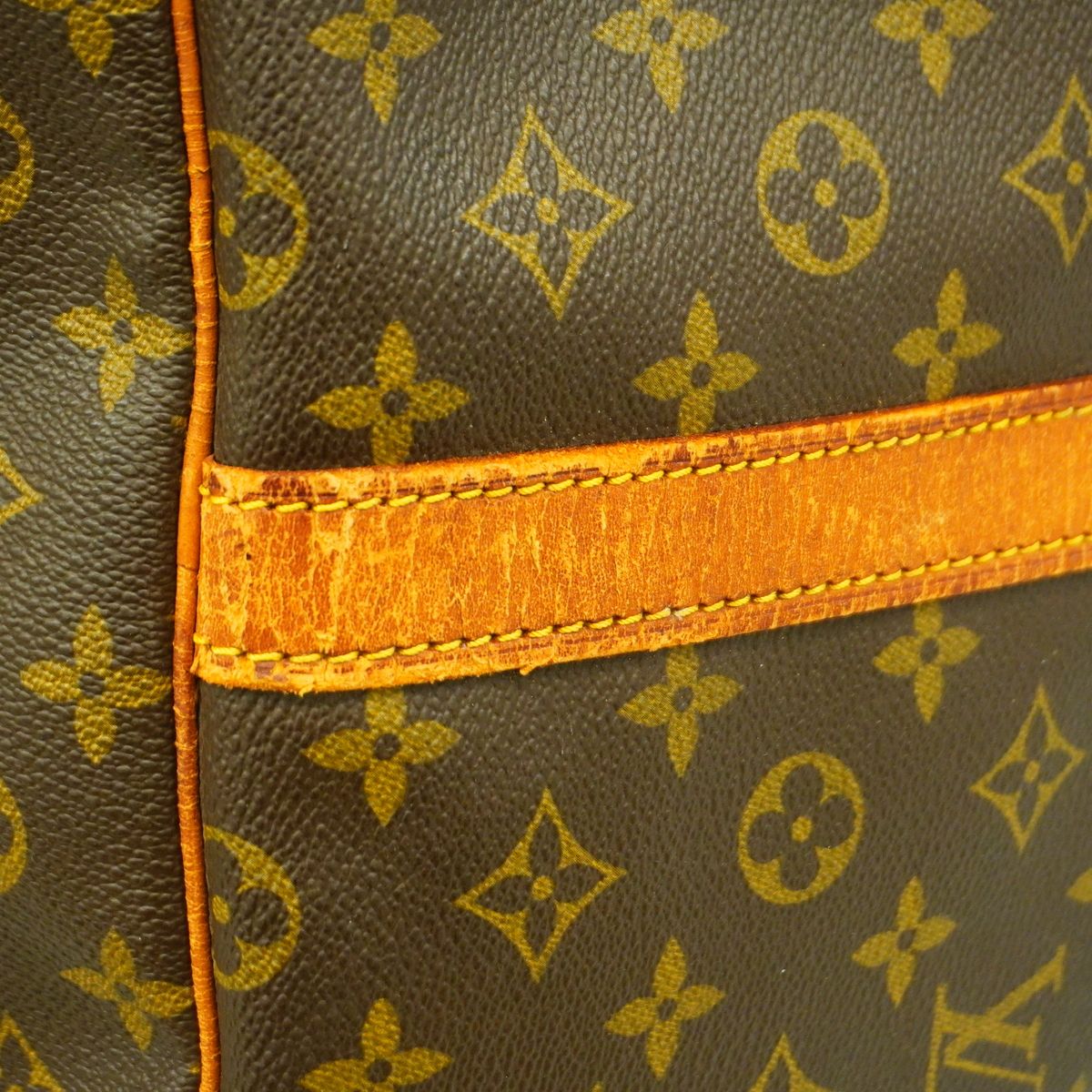 Louis Vuitton Boston Bag Monogram Keepall Bandouliere 60 Brown — view 7