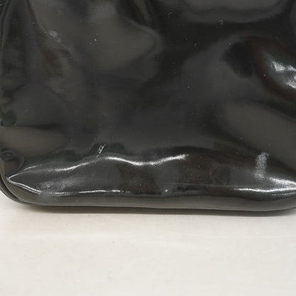 Chanel Vanity Bag Patent Leather Black Gold 2-Way Bag — view 6