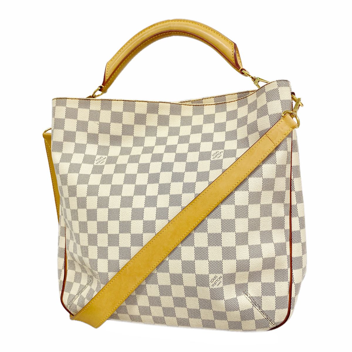 Louis Vuitton Tote Bag Damier Azur Sophie White 2-Way