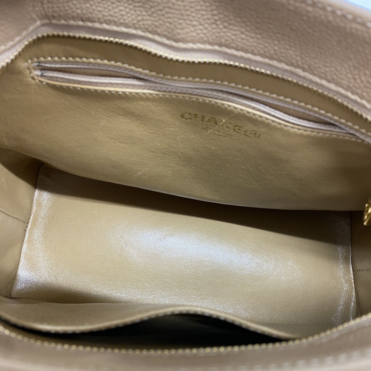 Chanel Tote Bag Reissue Caviar Leather Beige Gold — view 4
