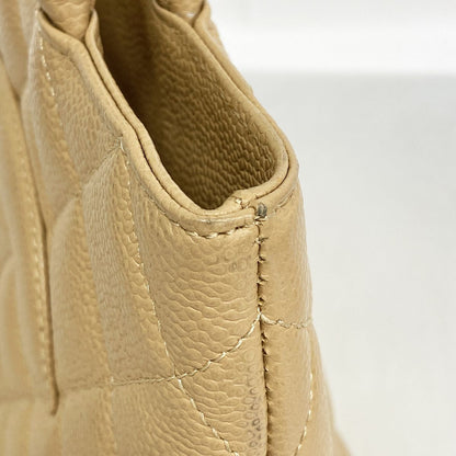 Chanel Tote Bag Reissue Caviar Leather Beige Gold — view 7