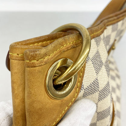 Louis Vuitton Shoulder Bag Damier Azur Galleria PM White — view 7