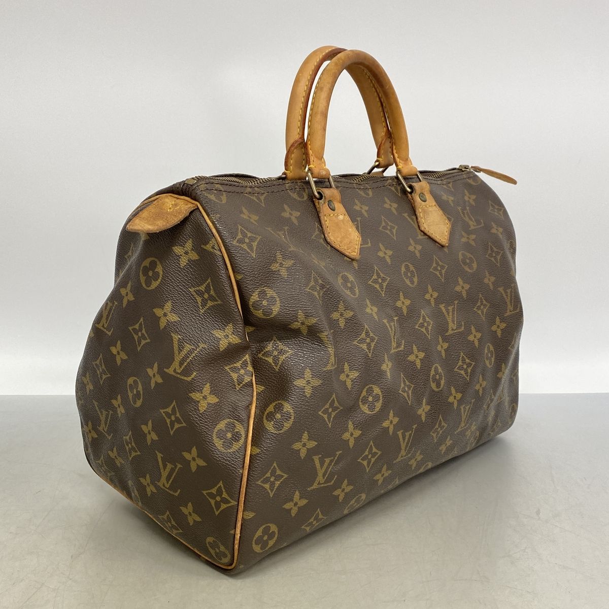 Louis Vuitton Handle Monogram Speedy 35 Brown Handbag — view 2
