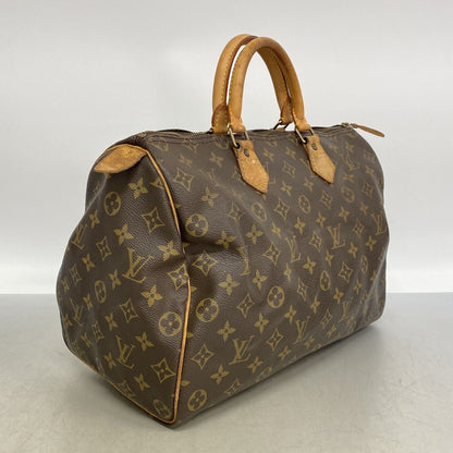Louis Vuitton Handle Monogram Speedy 35 Brown Handbag — view 2