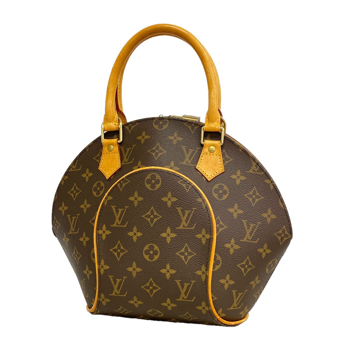 Louis Vuitton Handle Monogram Ellipse PM Brown Handbag