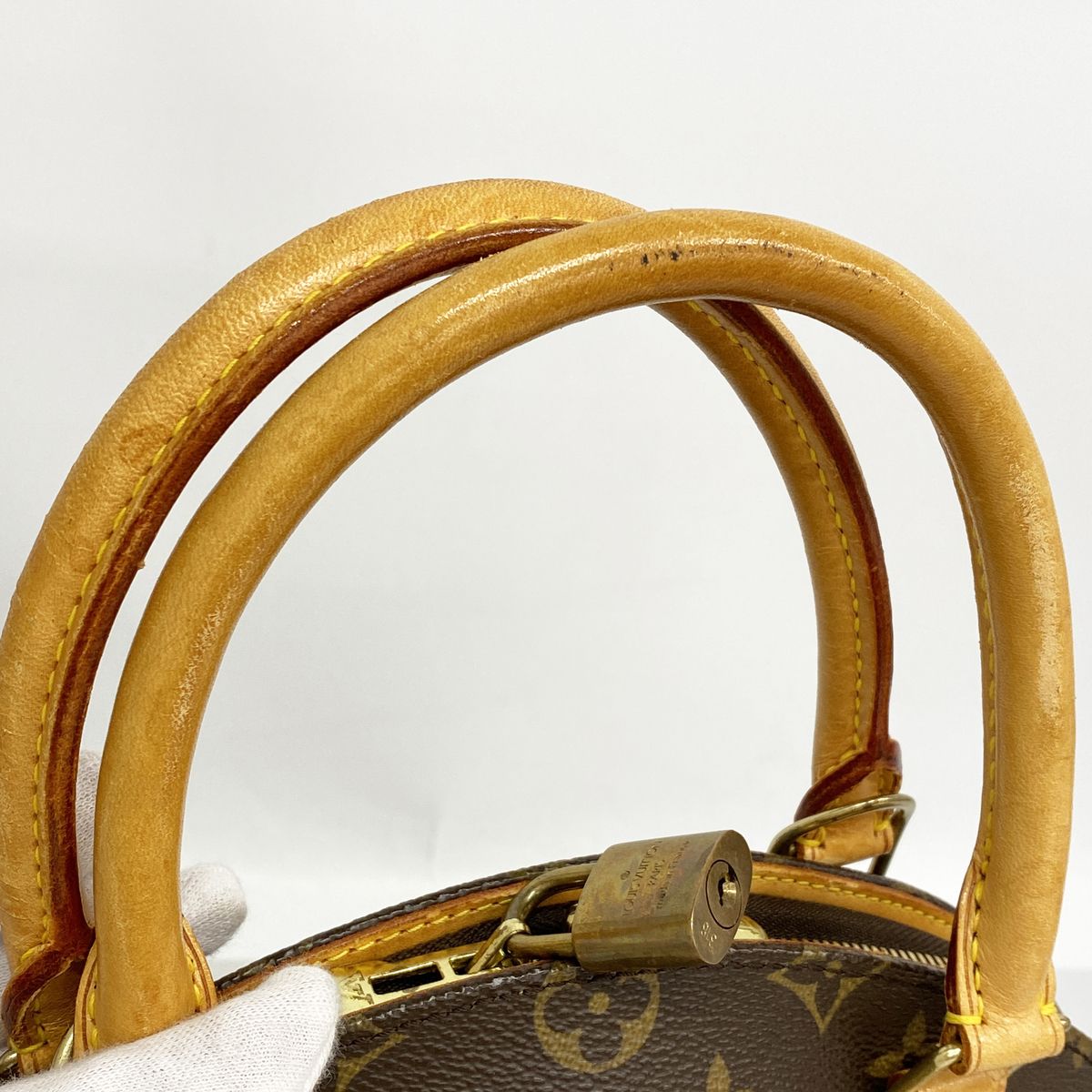 Louis Vuitton Handle Monogram Ellipse PM Brown Handbag — view 8