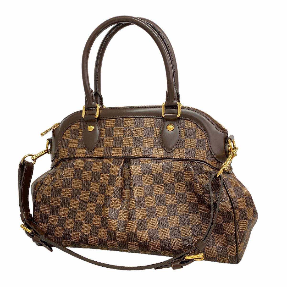 Louis Vuitton Handle Damier Trevi PM Ebene 2-Way Bag