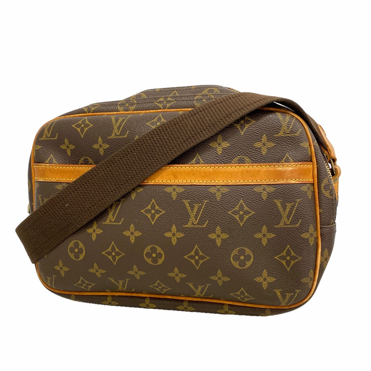 Louis Vuitton Shoulder Bag Monogram Reporter PM Brown