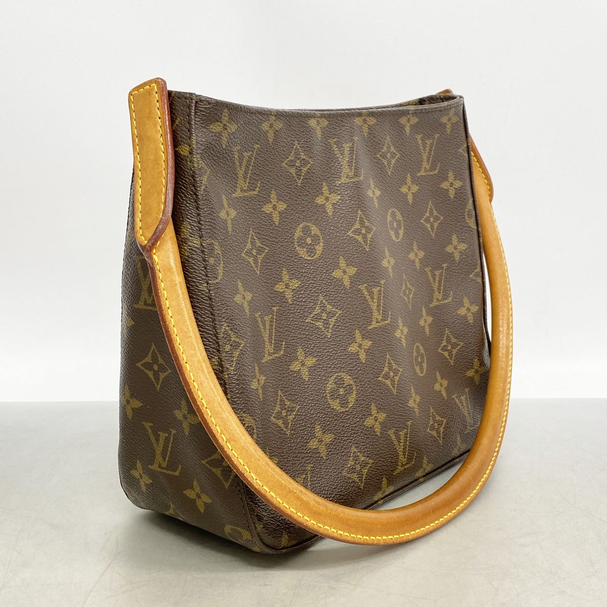 Louis Vuitton Shoulder Bag Monogram Looping MM Brown — view 2