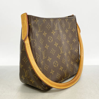 Louis Vuitton Shoulder Bag Monogram Looping MM Brown — view 2