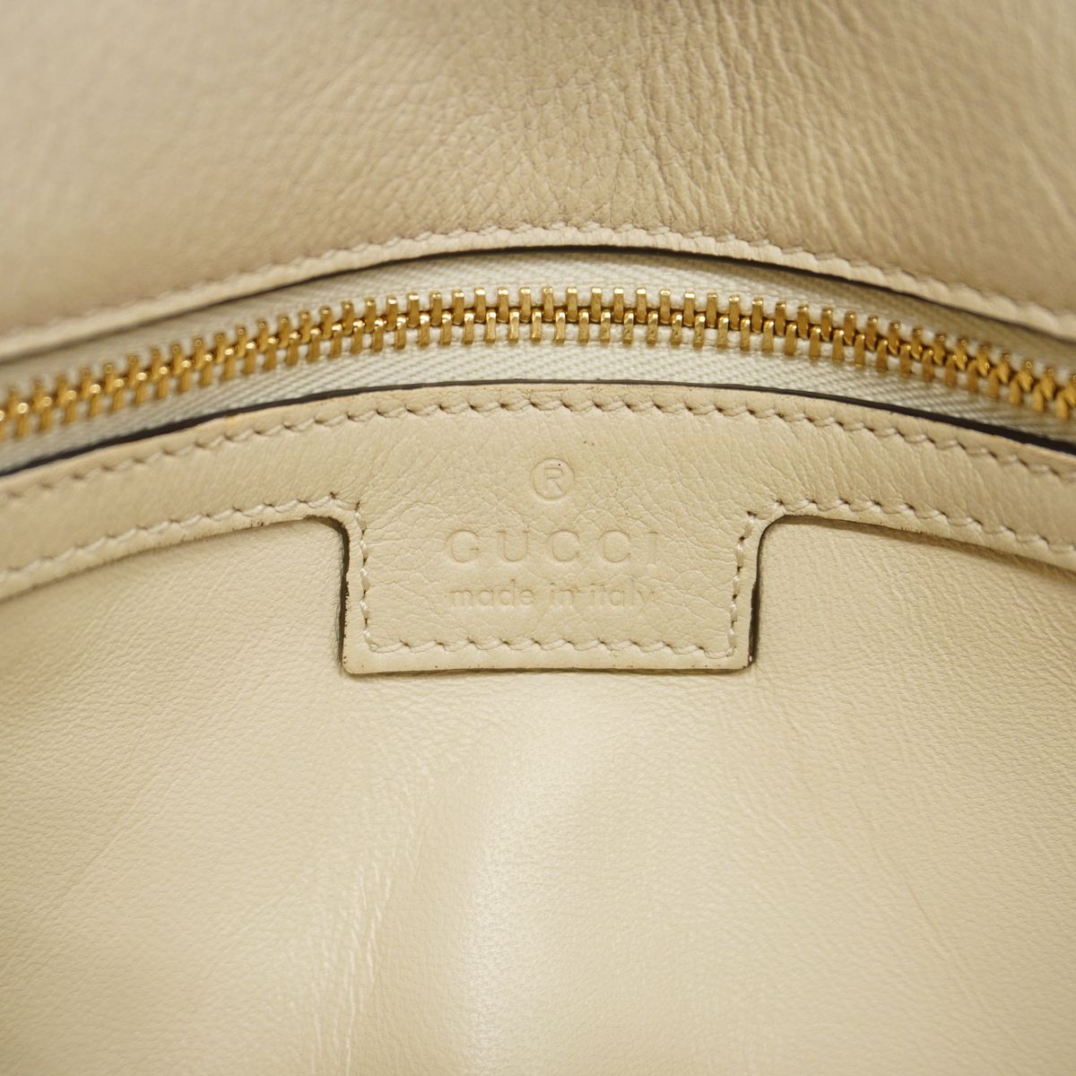 Gucci Shoulder Bag Blondie Leather Beige Gold — view 5