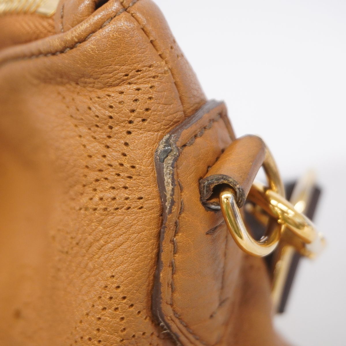 Louis Vuitton Handle Mahina Serene PM M Caramel Handbag — view 7