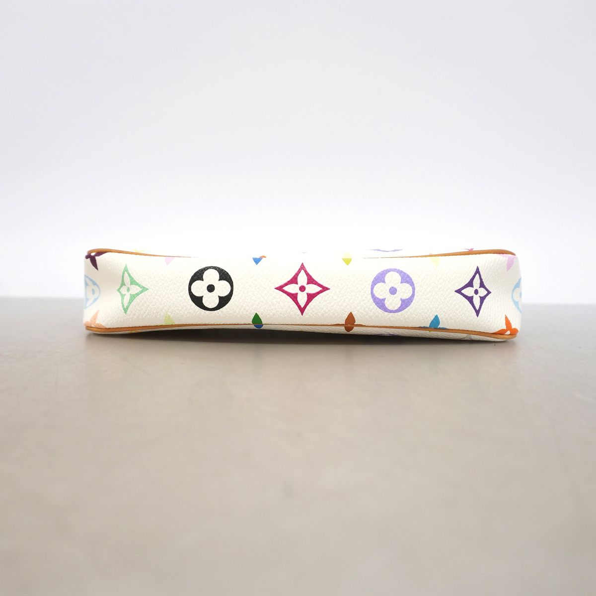 Louis Vuitton Pouch Monogram Multicolor Pochette Soir M Blanc — view 3