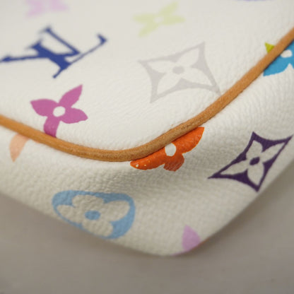 Louis Vuitton Pouch Monogram Multicolor Pochette Soir M Blanc — view 6