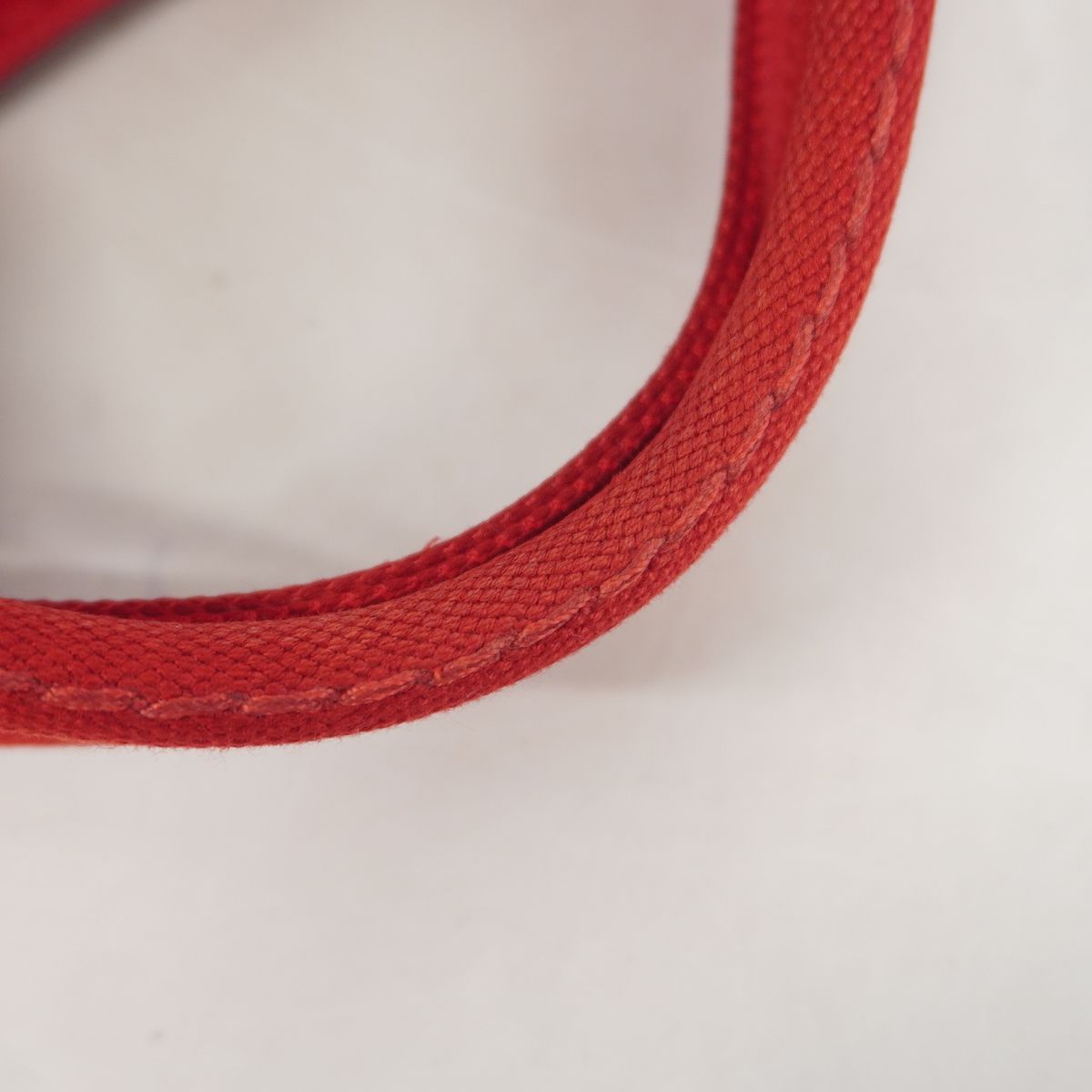 Prada Tote Bag Canapa Canvas Red Gold 2-Way — view 8