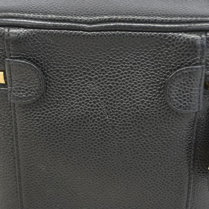 Chanel Vanity Bag Caviar Leather Black Gold — view 7