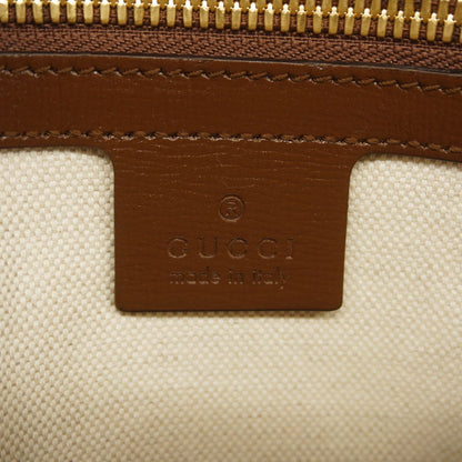 Gucci Shoulder Bag GG Supreme Brown Gold — view 5