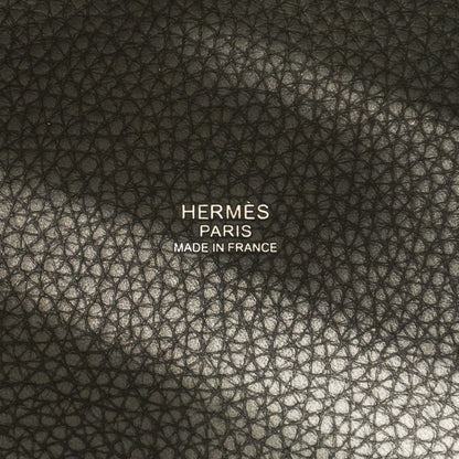 Hermes Picotin Lock PM Taurillon Clemence Black Silver Handbag — view 5