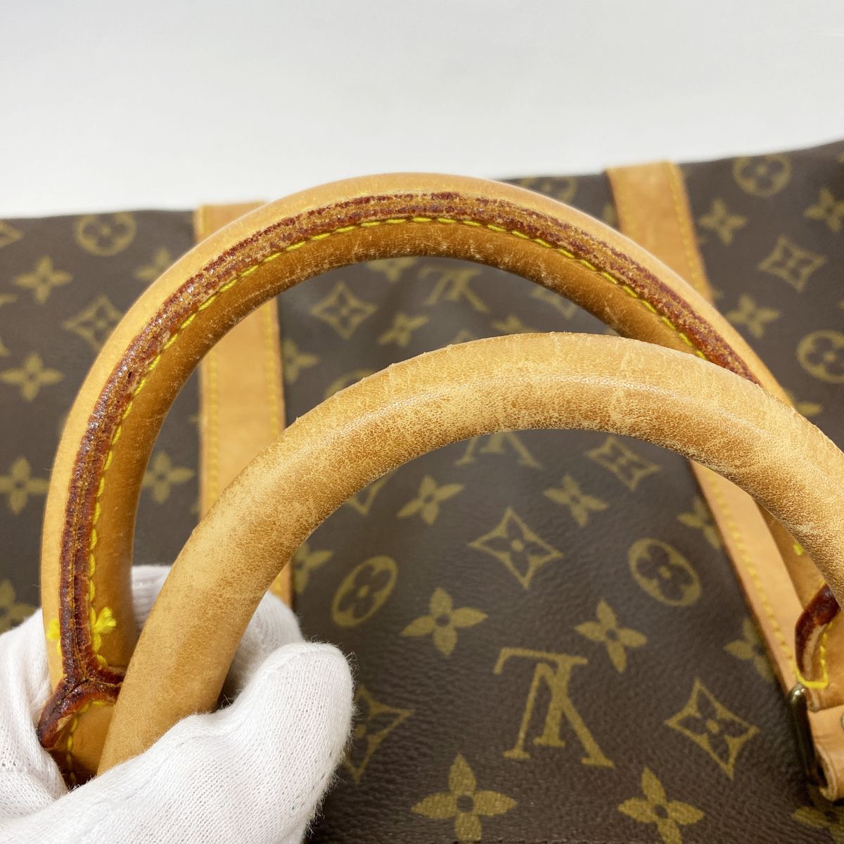 Louis Vuitton Boston Bag Monogram Keepall Bandouliere 60 Brown — view 6