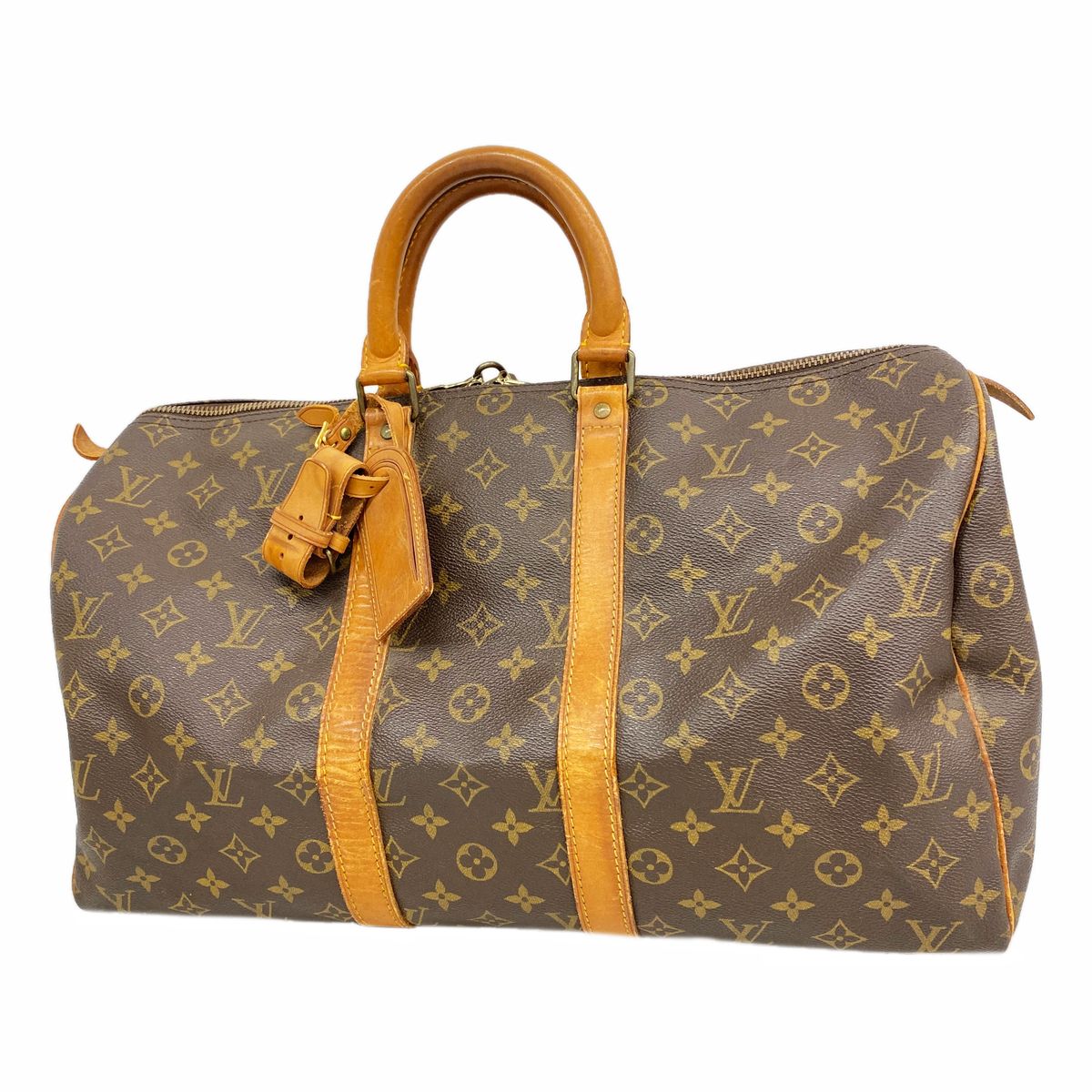 Louis Vuitton Boston Bag Monogram Keepall 45 Brown